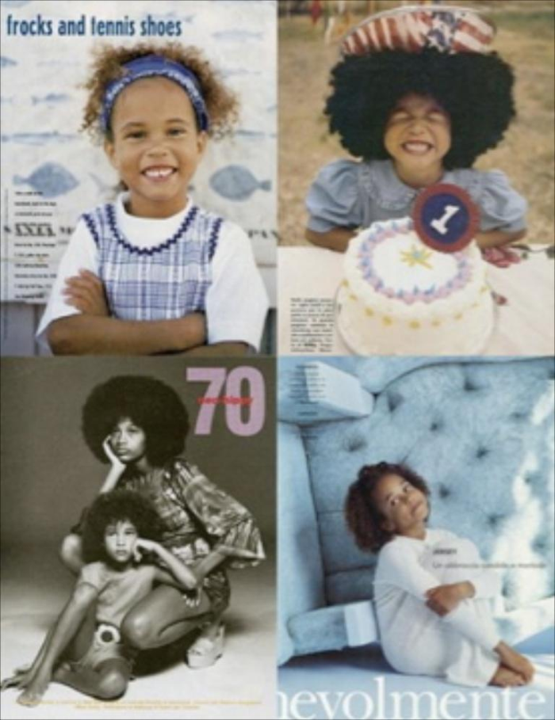 Ein Collage mit mehreren Fotos einer Gruppe von Kindern und etwas Text.