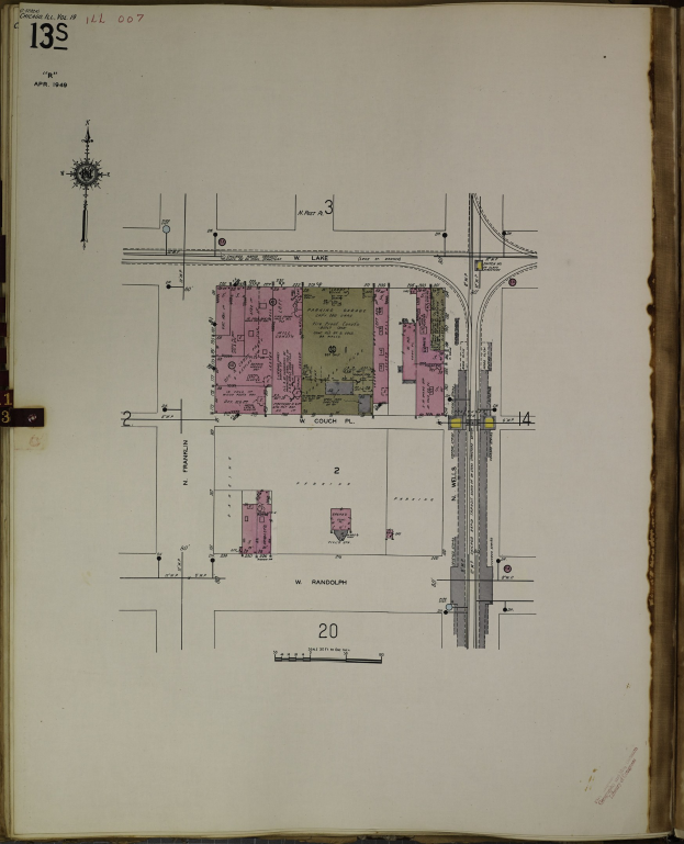 Offenes Buch mit detaillierter Stadtkarte als Illustration auf seinen Seiten und umgebendem Text, der städtische Pläne beschreibt.
