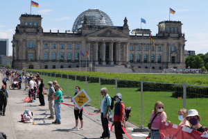 Bundeskanzlerin und Kabinett im Dialog mit der Bevölkerung