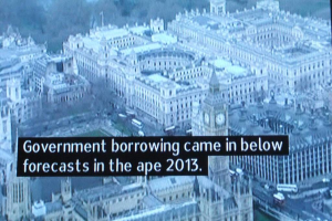 Ein Plakat mit zahlreichen Gebäuden und hervorgehobener Text.